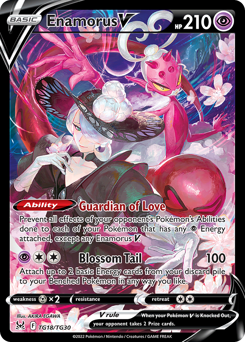 Enamorus V Holofoil - Lost Origin Trainer Gallery #TG18 (Near Mint)