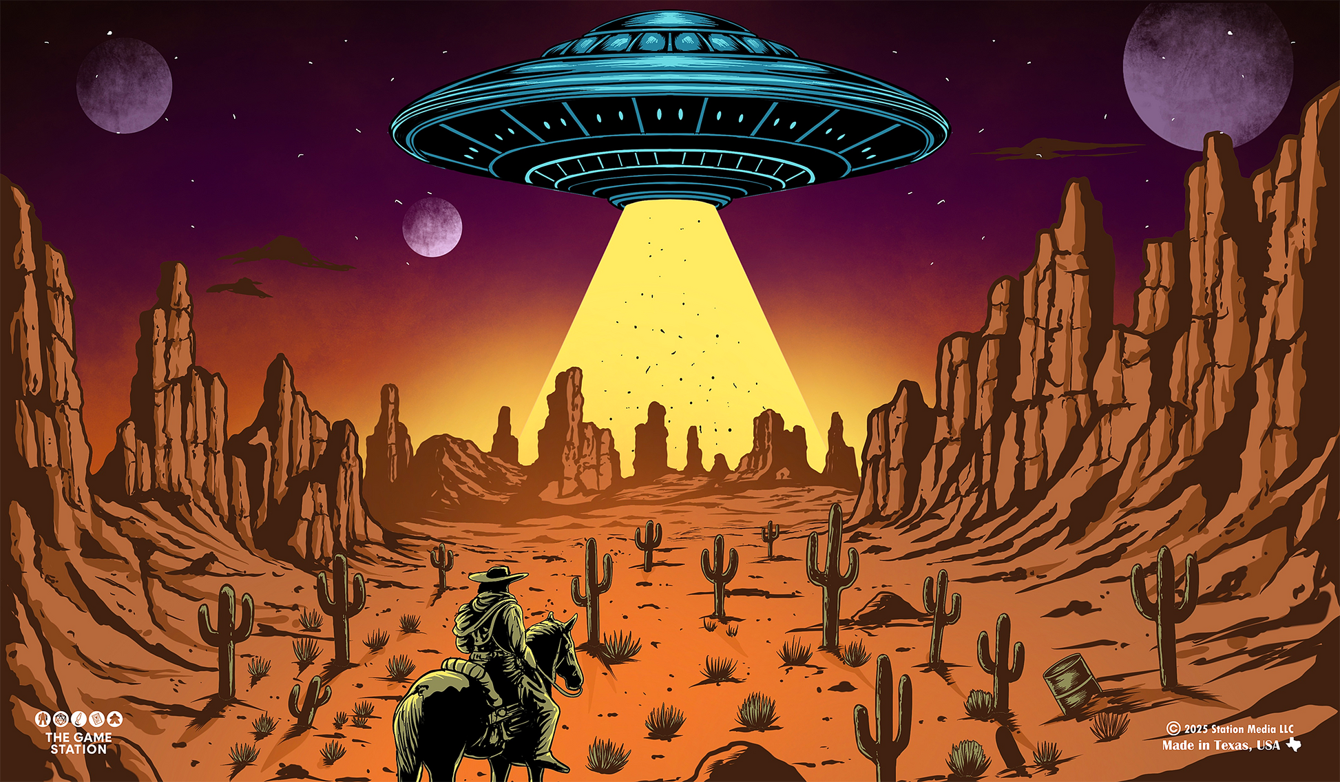 Wester UFO Invasion TCG Playmat 24x14