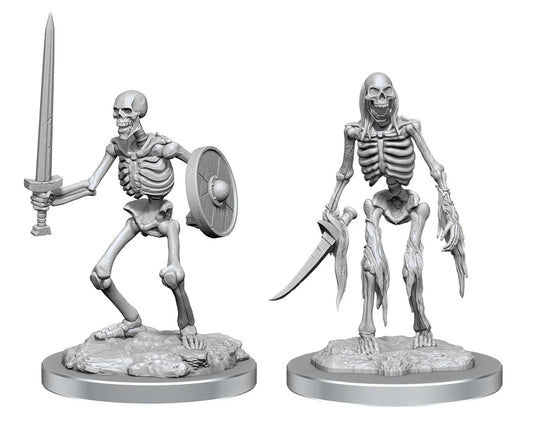 WizKids Deep Cuts Miniatures Unpainted Minis Wave 18 Skeletons