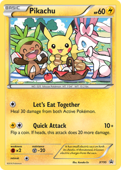 Pikachu Holofoil - XY Black Star Promos #XY95 (Lightly Played)