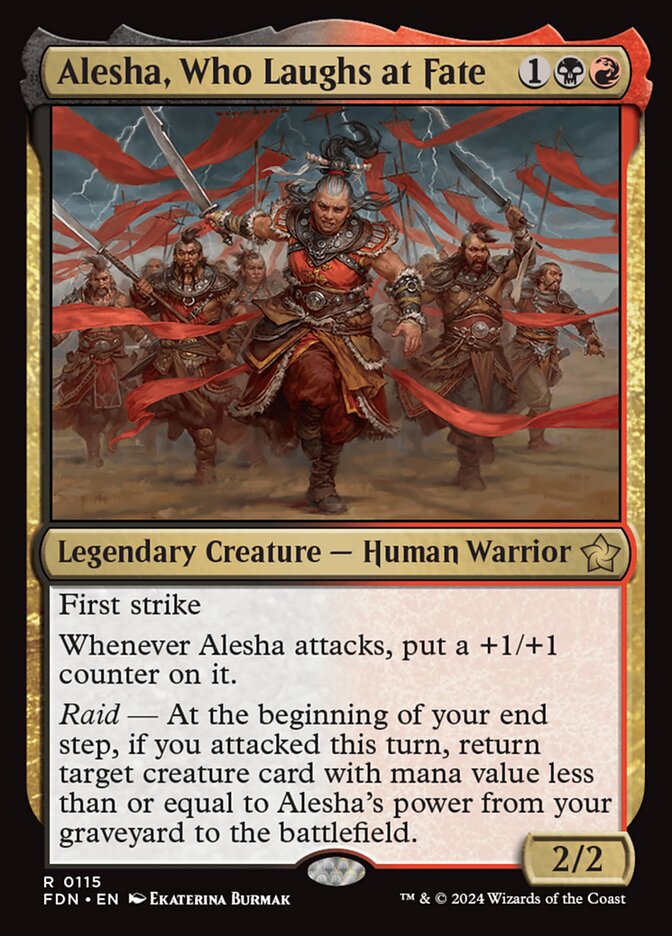 Alesha, Who Laughs at Fate - Foundations #115 (Lightly Played)