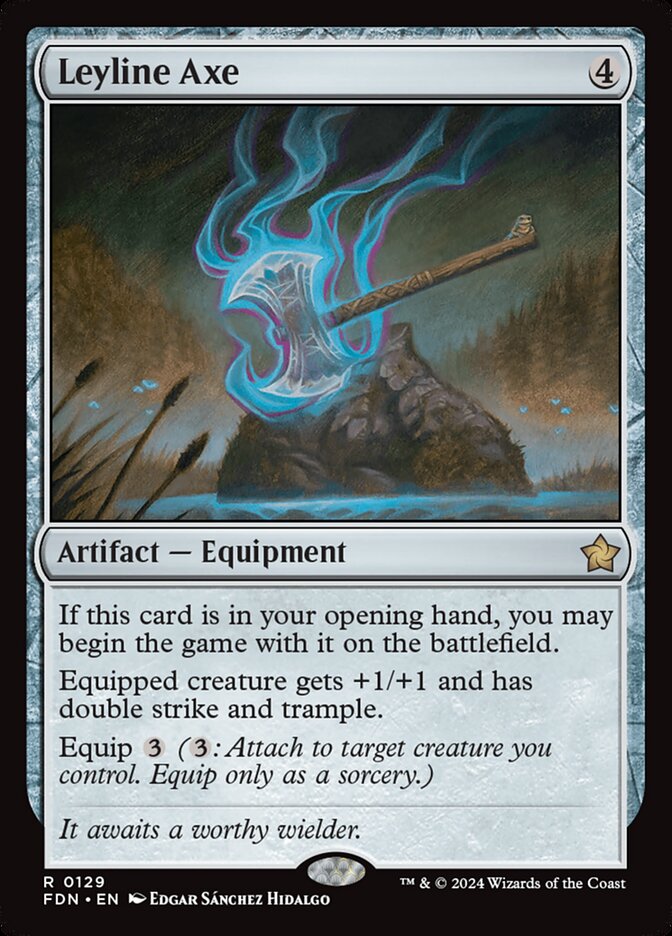 Leyline Axe - Foundations #129 (Lightly Played)