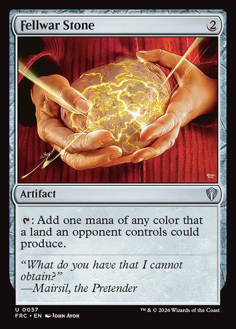 Fellwar Stone - Reality Fracture Commander #57 (Near Mint)