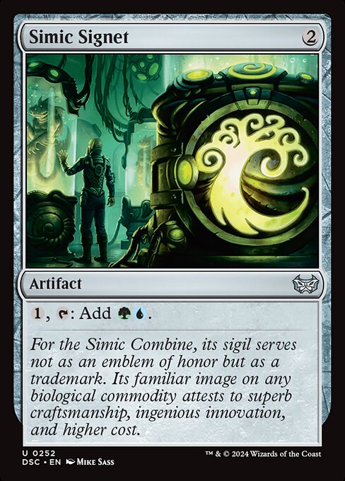 Simic Signet - Duskmourn: House of Horror Commander #252 (Near Mint)