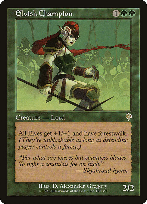 Elvish Champion - Invasion #186 (Lightly Played)