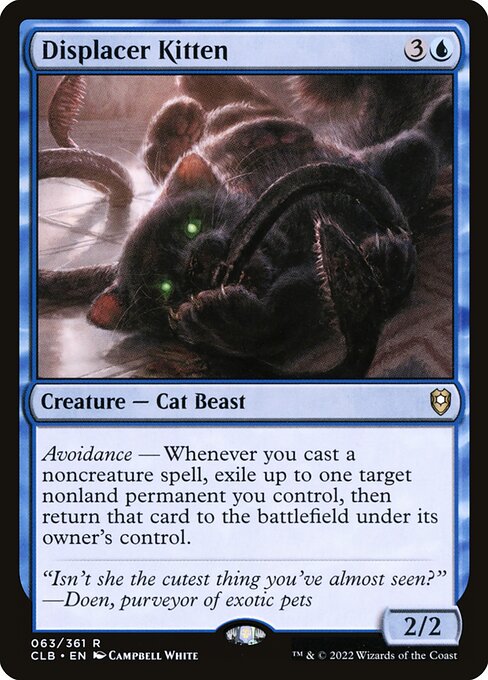 Displacer Kitten - Commander Legends: Battle for Baldur's Gate #63 (Near Mint)
