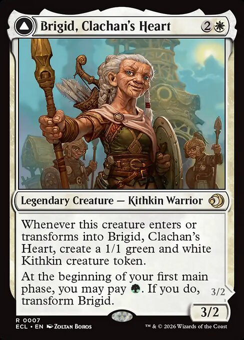 Brigid, Clachan's Heart // Brigid, Doun's Mind - Lorwyn Eclipsed #7 (Near Mint)