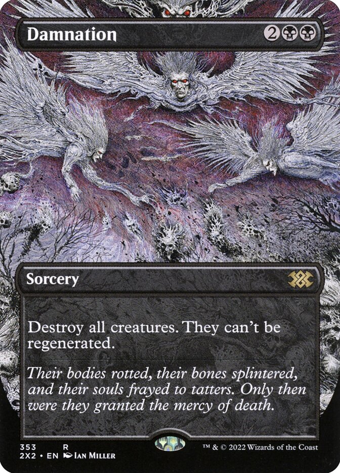 Damnation - Double Masters 2022 #353 (Lightly Played Foil)