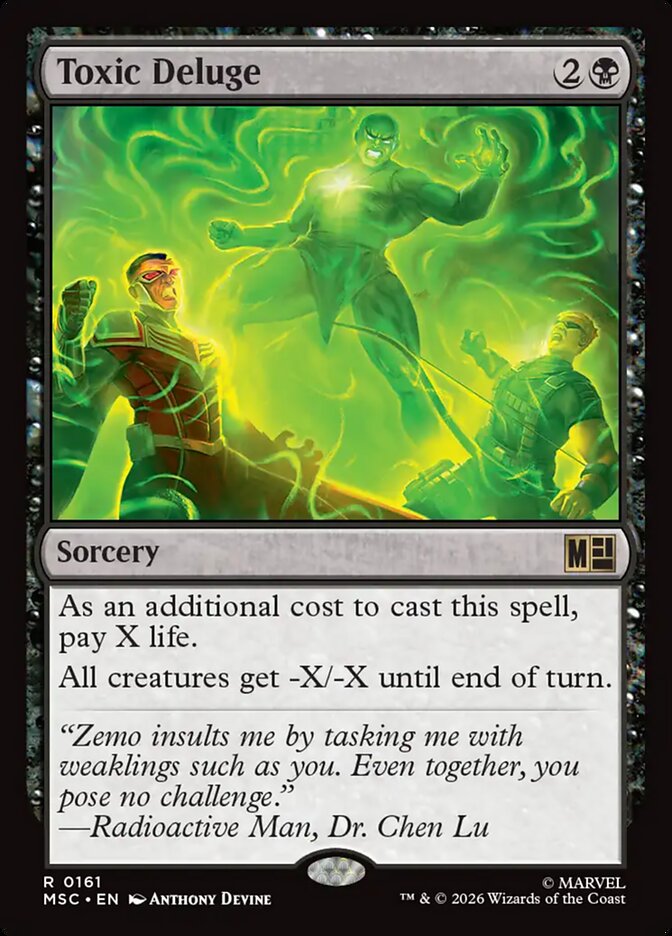 Toxic Deluge - Marvel Super Heroes Commander #161 (Lightly Played)