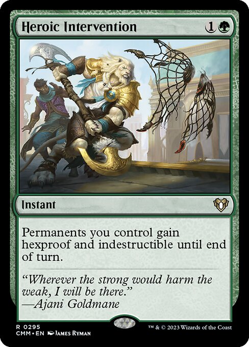 Heroic Intervention - Commander Masters #295 (Near Mint)