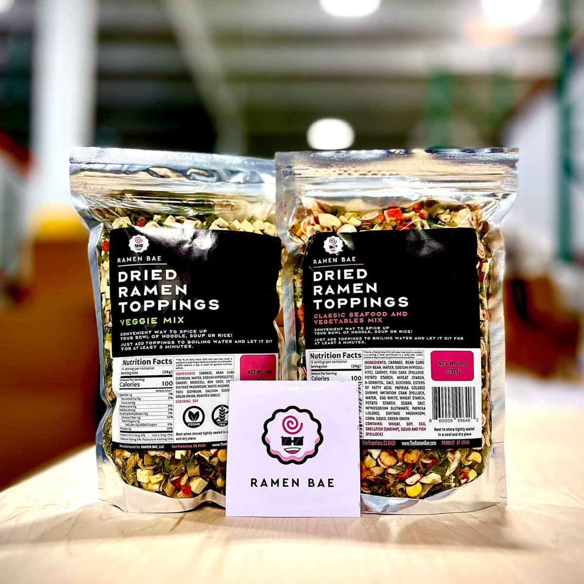 Classic Seafood and Vegetables Dried Toppings Mix - 14 oz ba