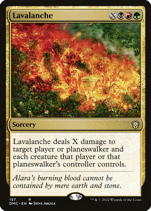 Lavalanche - Dominaria United Commander #157 (Near Mint)