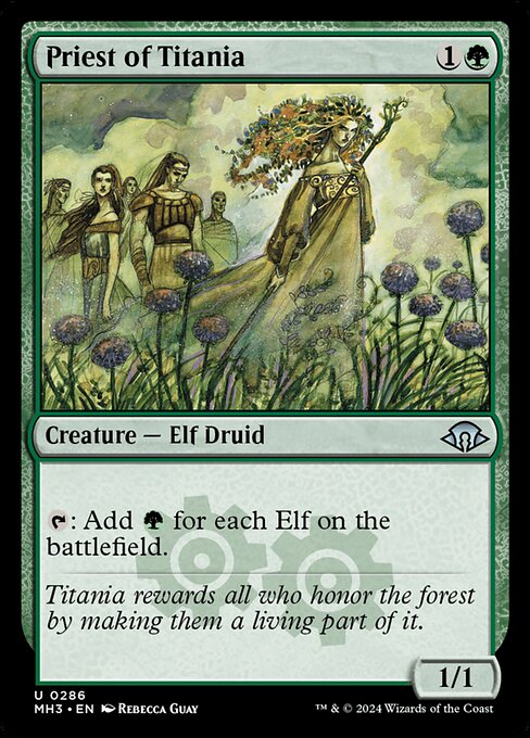 Priest of Titania - Modern Horizons 3 #286 (Near Mint Foil)