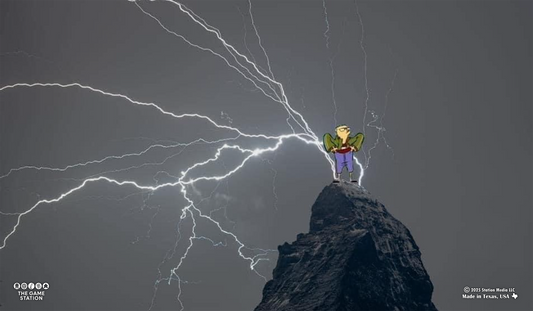 Cartoon Lightning Playmat