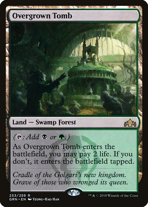 Overgrown Tomb - Guilds of Ravnica #253 (Near Mint)