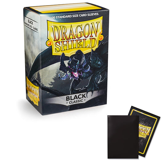 Dragon Shield Standard Classic Black Card Sleeves (100ct)