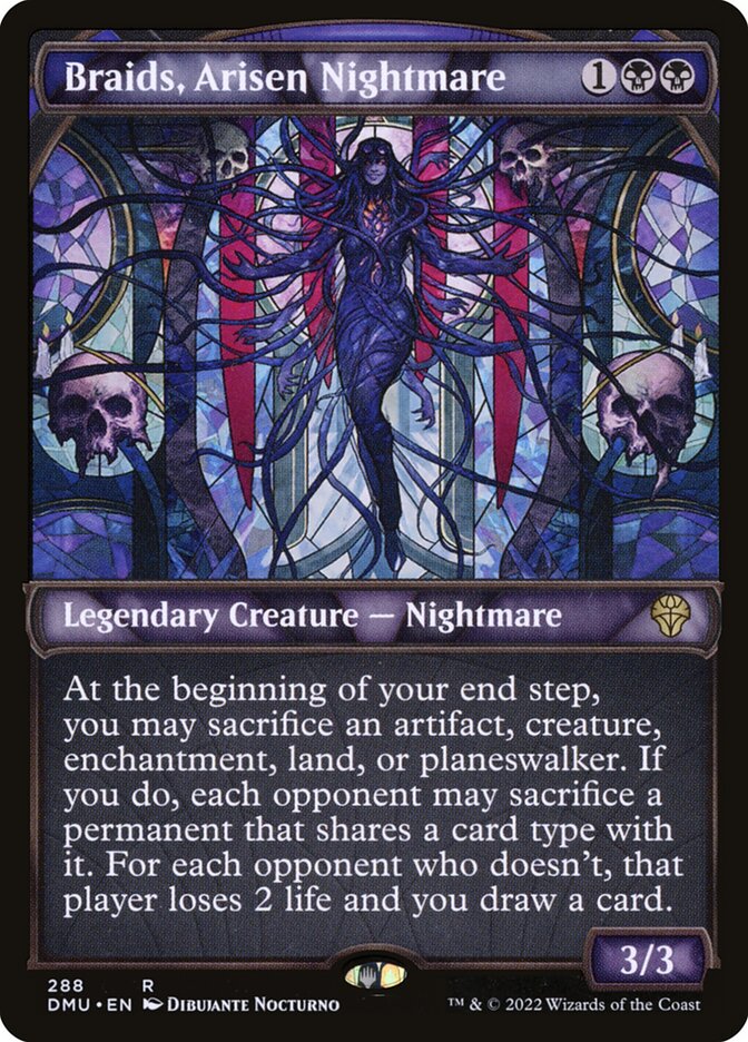 Braids, Arisen Nightmare - Dominaria United #288 (Lightly Played)