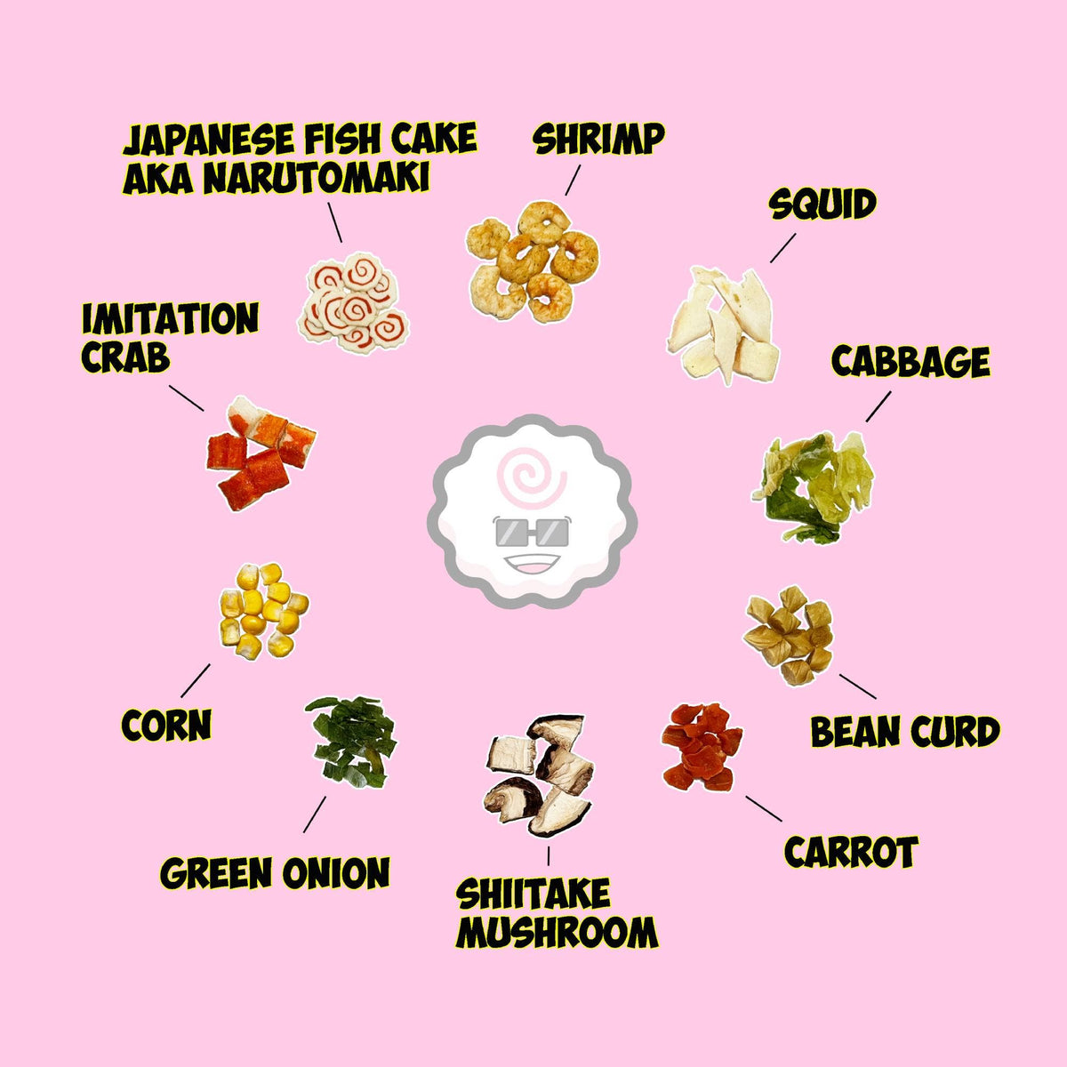 Classic Seafood and Vegetables Dried Toppings Mix - 14 oz ba