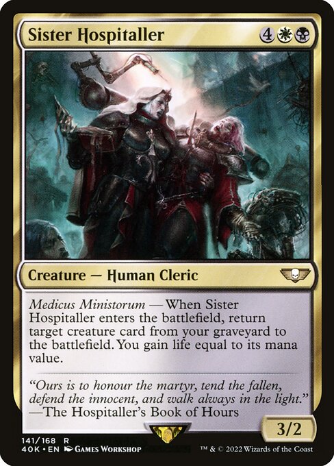 Sister Hospitaller - Universes Beyond: Warhammer 40,000 #141 (Lightly Played)