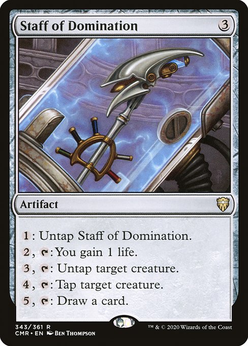 Staff of Domination - Commander Legends #343 (Lightly Played)