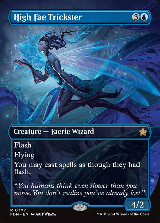 High Fae Trickster (Borderless) - Foundations #307 (Lightly Played)