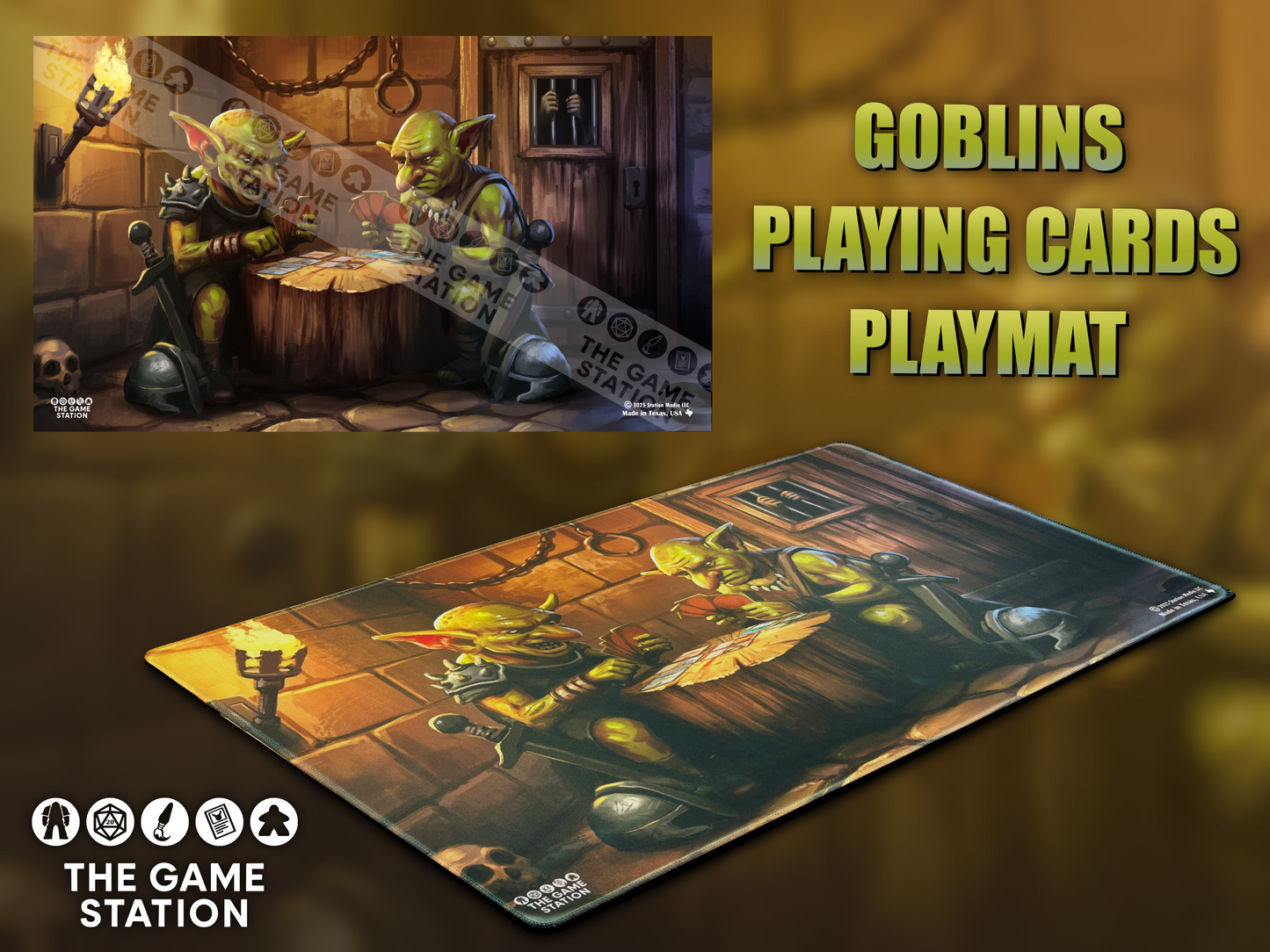 Goblins Playing Cards TCG Playmat 24x14