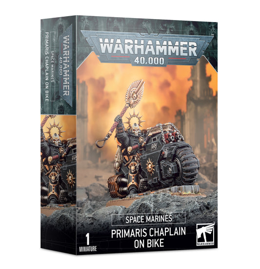 Warhammer 40,000- Space Marines- Chaplain on bike