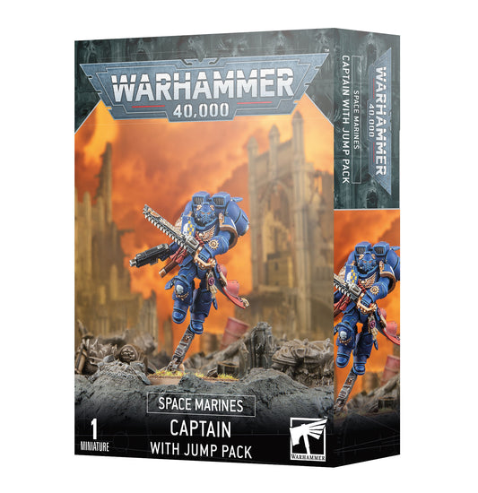 Warhammer 40,000 Space Marines Captain with Jump Pack and Relic Shield