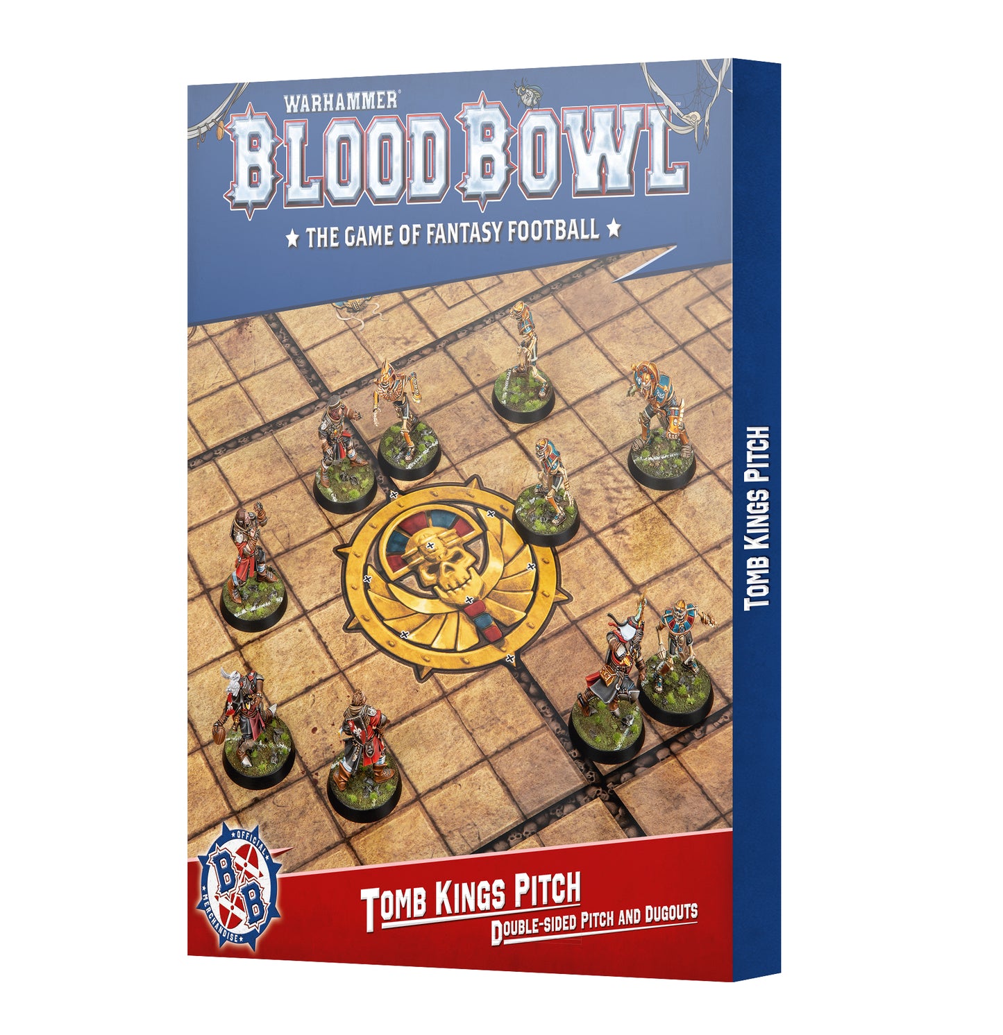 Blood Bowl Tomb Kings Pitch Double-Sided Pitch and Dugouts