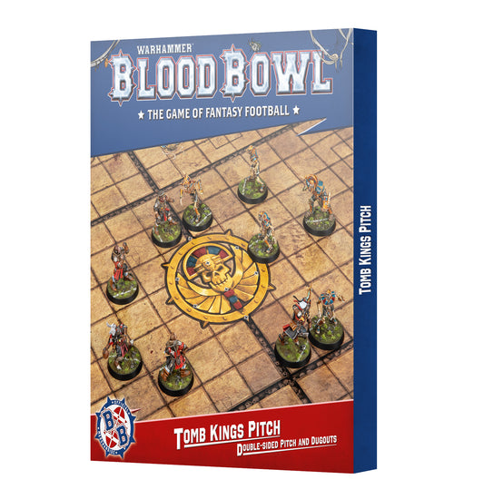 Blood Bowl Tomb Kings Pitch Double-Sided Pitch and Dugouts