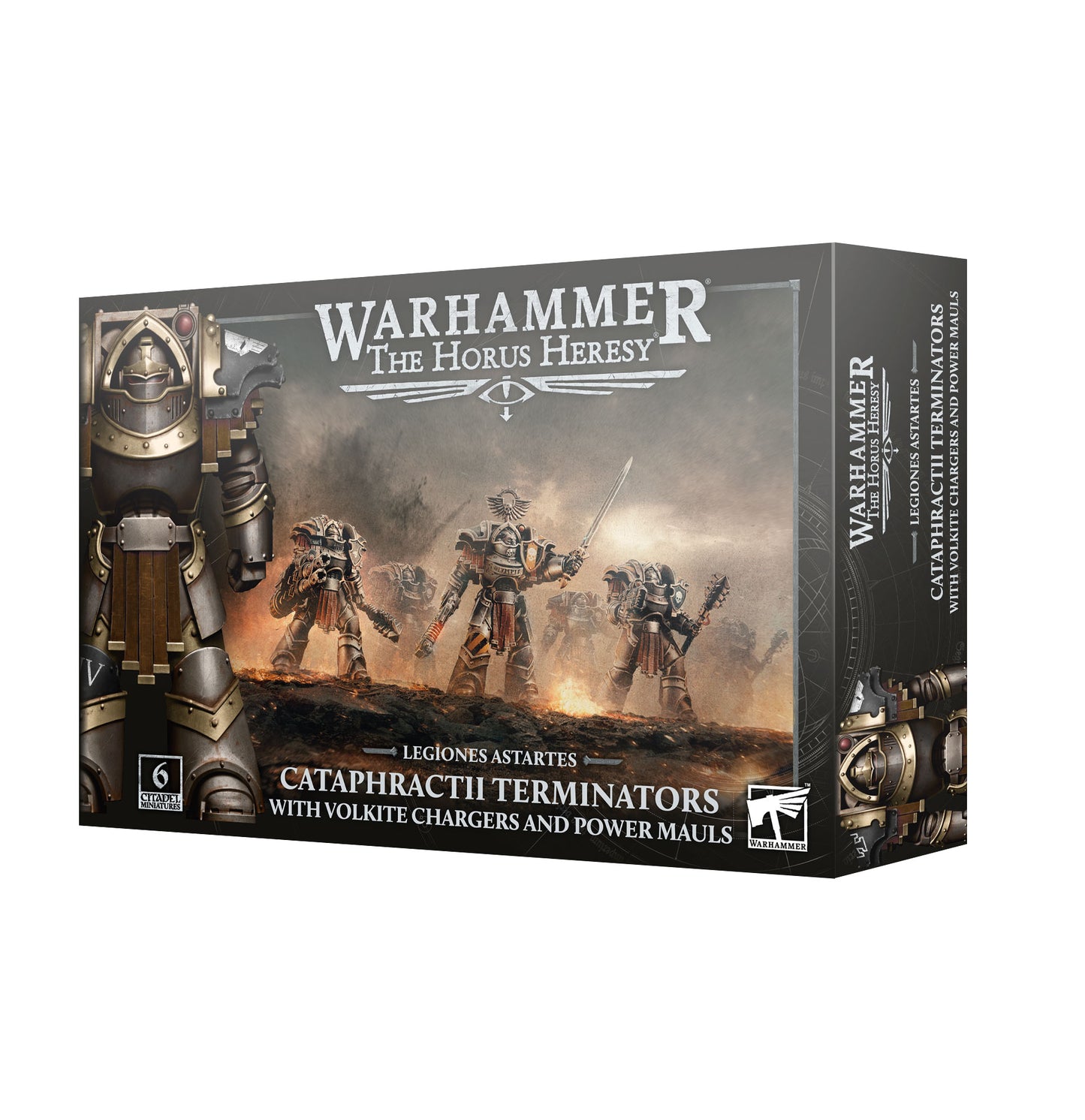 Warhammer The Horus Heresy Legiones Astartes Cataphractii Terminators with Volkite Chargers and Power Mauls