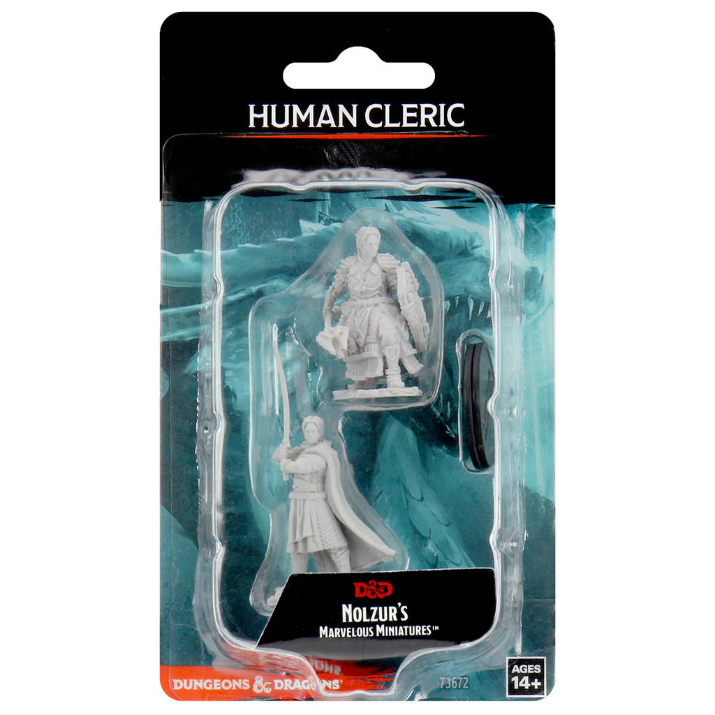 WizKids Dungeons & Dragons Nolzur's Marvelous Miniatures Unpainted Minis Wave 8 Male Human Cleric