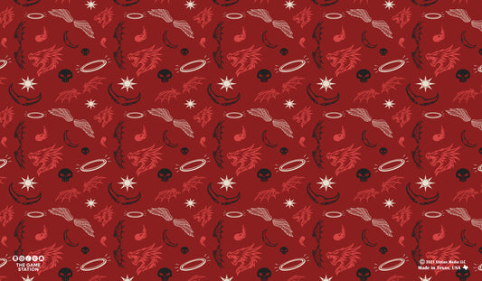 Angels & Dragons & Daemons Oh My! Pattern TCG Playmat 24x14