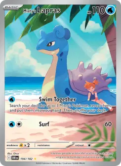 Misty's Lapras - Destined Rivals #194 (Near Mint)