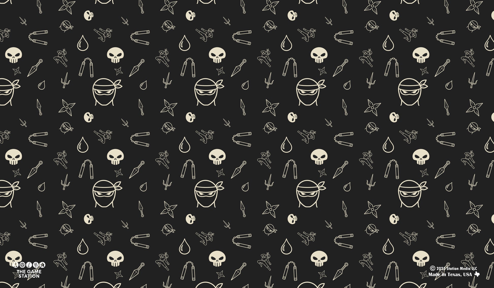 Ninja Pattern TCG Playmat 24x14
