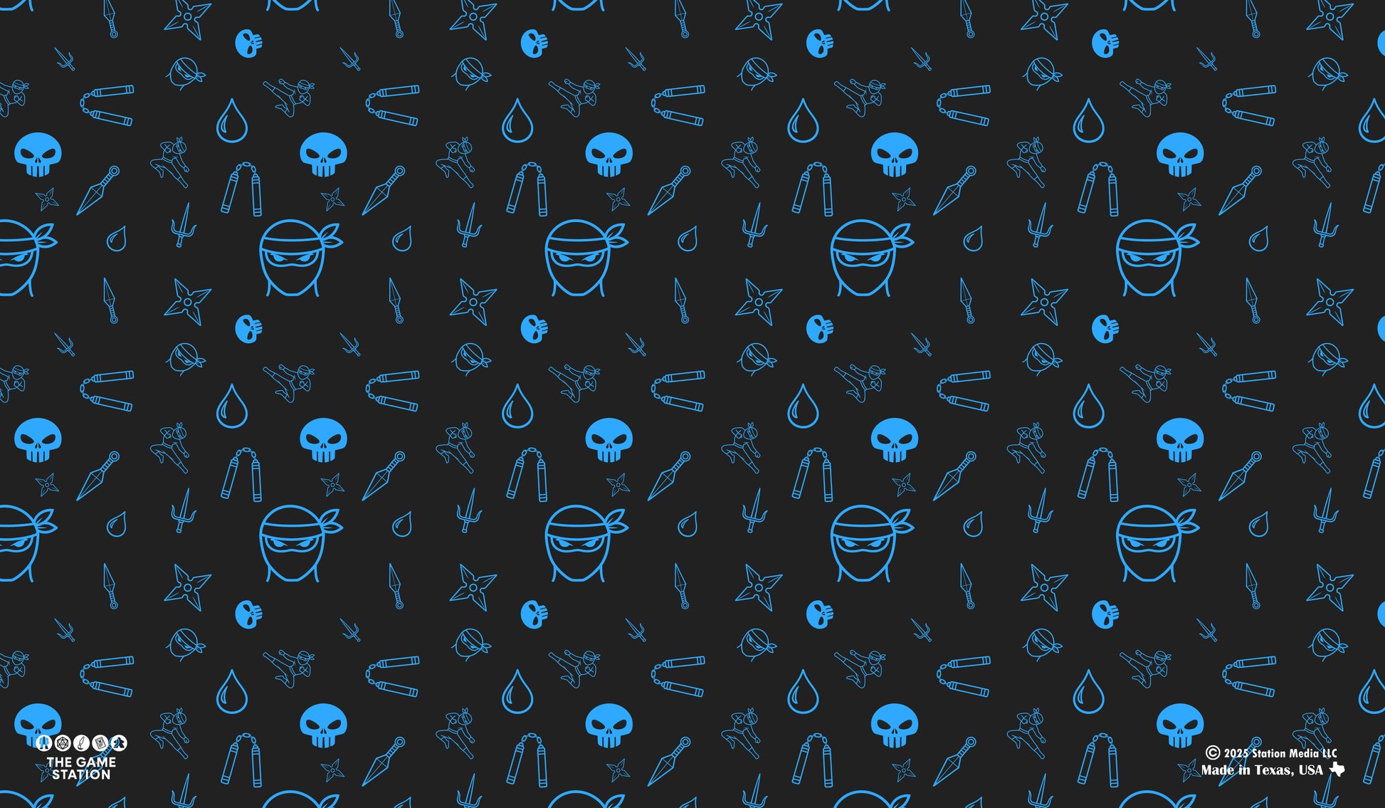 Ninja Pattern TCG Playmat 24x14