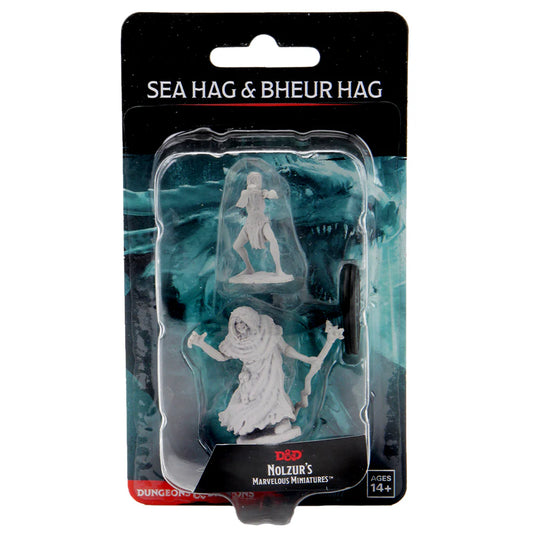 WizKids Dungeons & Dragons Nolzur's Marvelous Miniatures Unpainted Minis Wave 12 Sea Hag & Bheur Hag