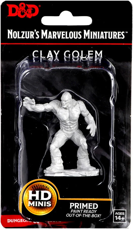 WizKids Dungeons & Dragons Nolzur's Marvelous Miniatures Unpainted Minis Wave 10 Clay Golem