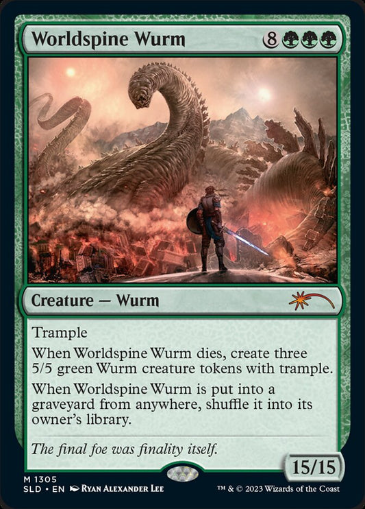 Worldspine Wurm - Secret Lair Drop Series #1305 (Lightly Played)