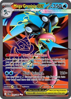Mega Greninja ex - Chaos Rising #100 (Near Mint)