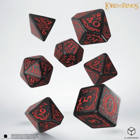 7-Die Set: The Lord of the Rings - Mordor Dice Set