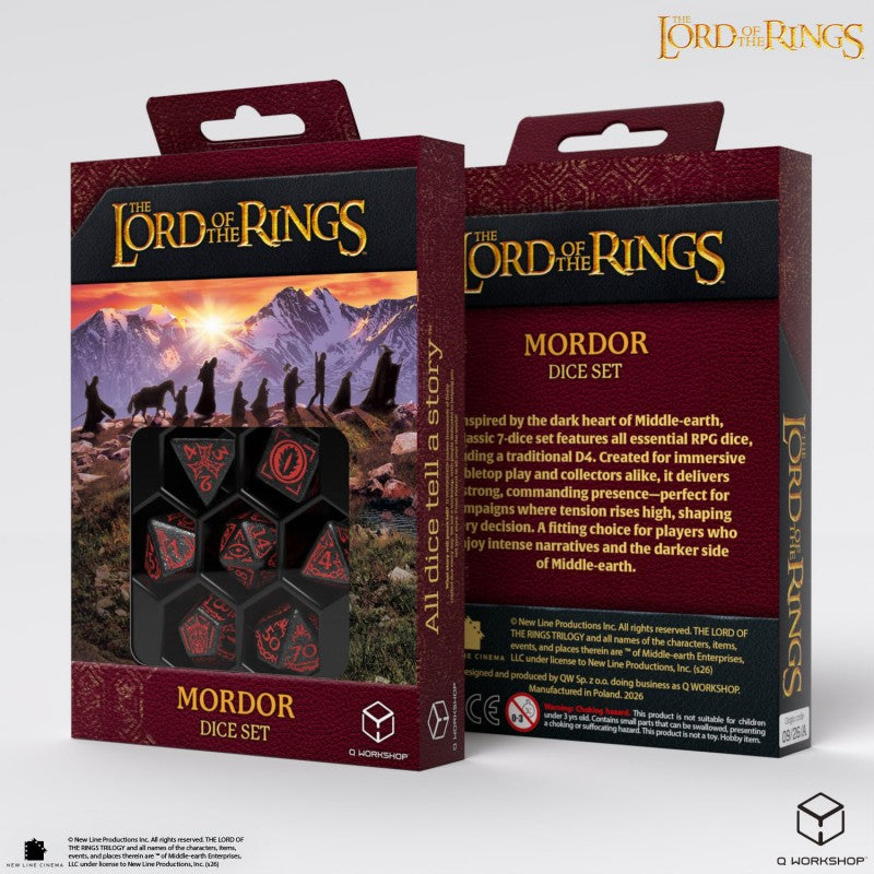 7-Die Set: The Lord of the Rings - Mordor Dice Set