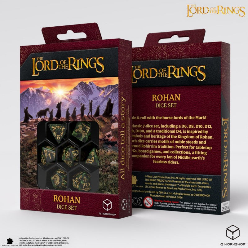 7-Die Set: The Lord of the Rings - Rohan Dice Set