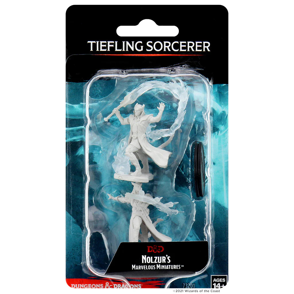 D&D Nolzur's Marvelous Miniatures: Unpainted Minis- Wave 4- Tiefling Male Sorcerer