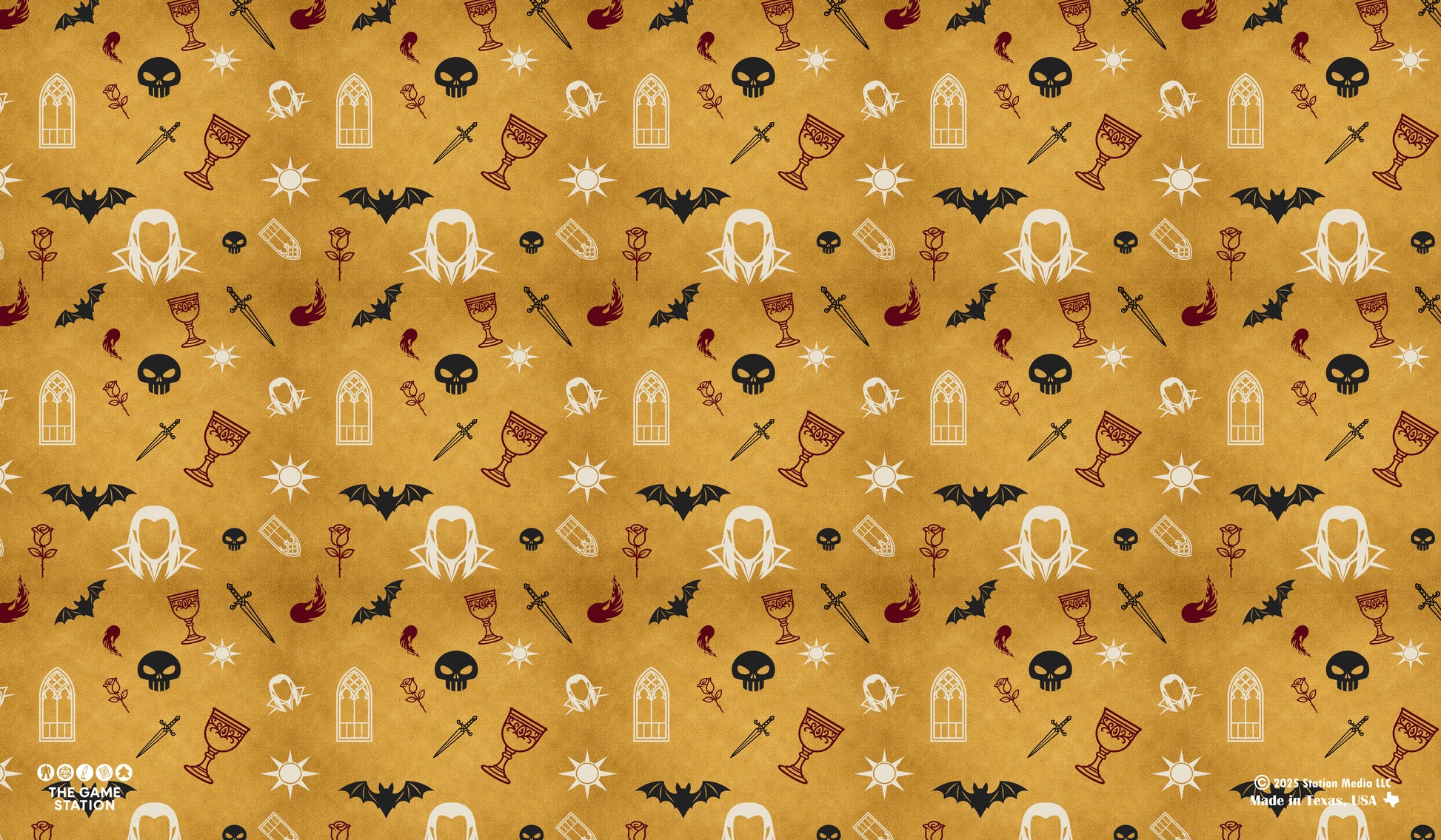 Vampire Pattern TCG Playmat 24x14