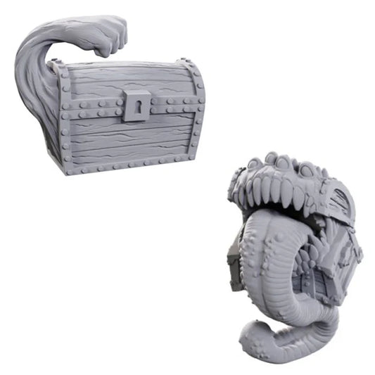 WizKids Dungeons & Dragons Nolzur's Marvelous Miniatures Unpainted Minis 50th Anniversary Mimics, Limited Edition